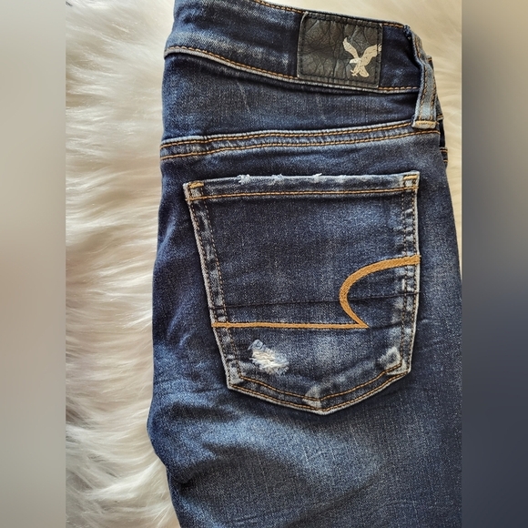 American Eagle Outfitters Women Dark Blue Jeggings , Size 2 (26) - Picture 2 of 6